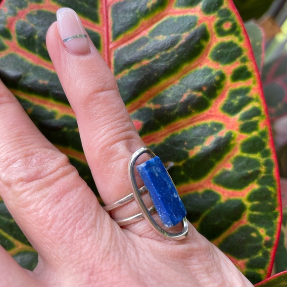 Lapis Lazio sterling silver ring - Picture 4 of 13